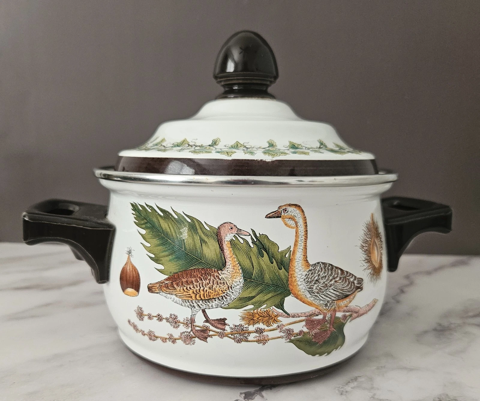 Vintage Fissler ASTA Dutch Oven Early 1980's West Germany Porcelain Enamelware