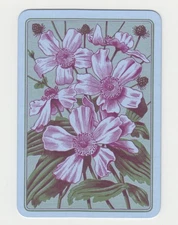 Playing Swap Cards  GENUINE 1 only single  WIDE ENGLISH FLOWER
