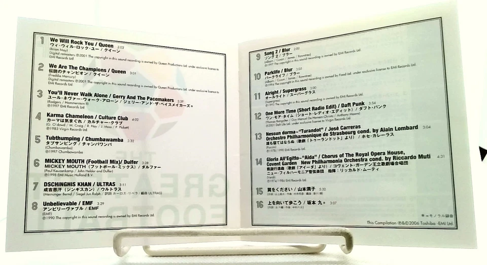 The Greatest Football [CD/OBI] V.A./JAPAN - Image 4 of 4