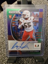 2020 Panini Prizm Draft Shaquille Quarterman RC Auto /199 MINT Rare