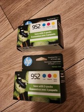 2x HP 952 Cyan, Magenta and Yellow Ink Cartridges