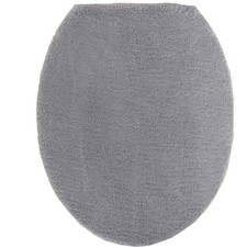 Microfiber Toilet Lid Cover Soft and Absorbent, Comfortable Bathroom Toilet L...