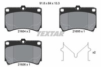 Bremsbelagsatz Scheibenbremse Q+ Textar 2165404 FüR Kia Mazda Rio 121 323 Demio