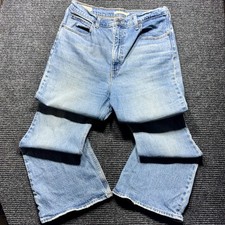 Levis Premium 70s High Flare Jeans Mens 32x28.5 Light Wash Retro Bell Bottom