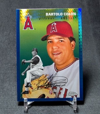 Bartolo Colon Blue Prism Refractor 2023 Topps Chrome Platinum Anniversary #124