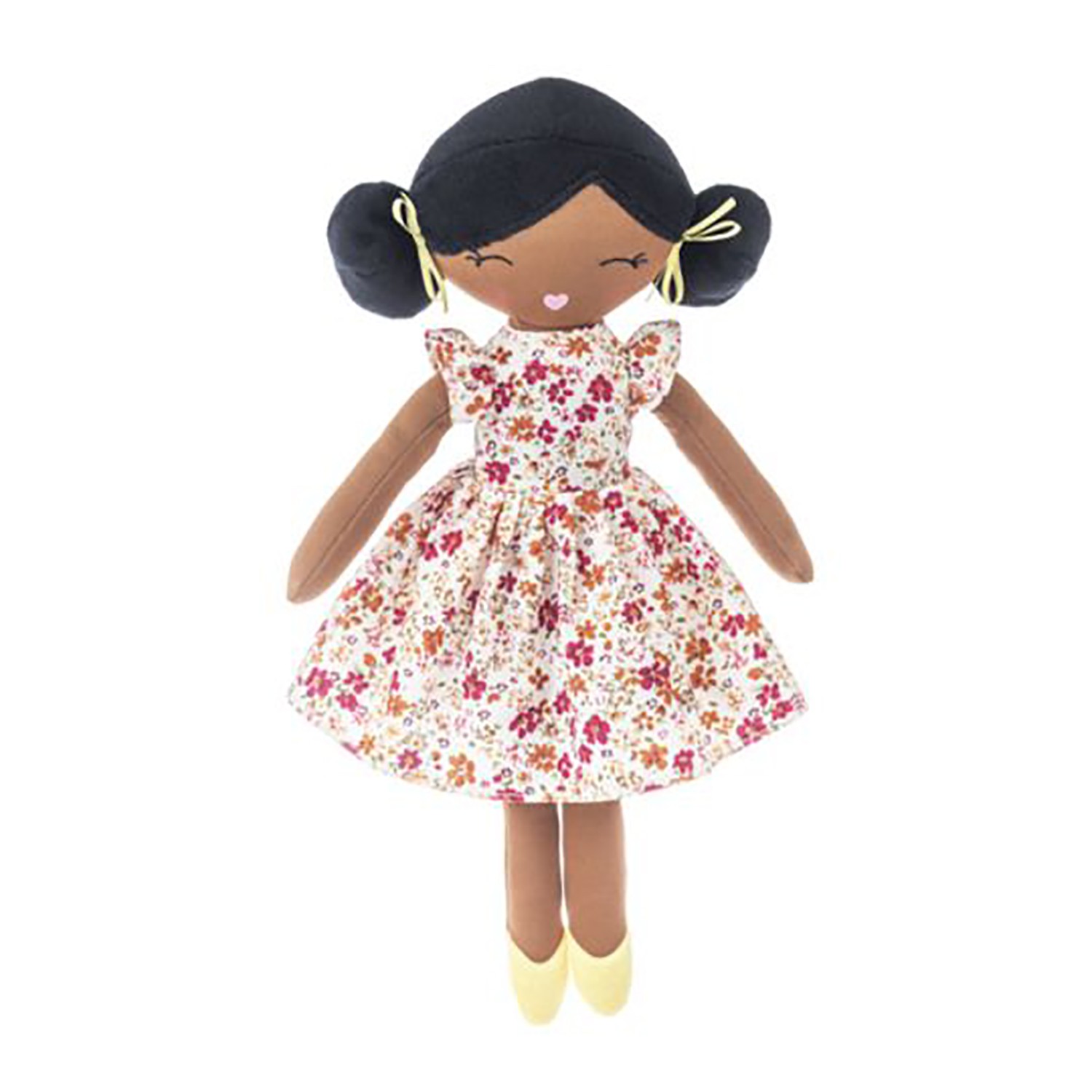 Этническая коричневая плюшевая кукла Ganz Treasured Friend с черными волосами 14 дюймов 3790₽