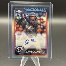 2024 Topps Chrome Update #AC-TRL Trey Lipscomb Autographs Refractors #/499