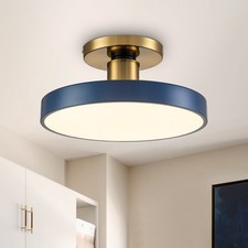 Nordic Semi Flush Mount Ceiling Light Round LED Ceiling Light For Porch Bedroom