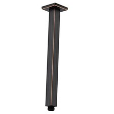 Square Shower Arm with Flange, 12 Inch Ceiling Oil Rubbed Bronze 12 Inches