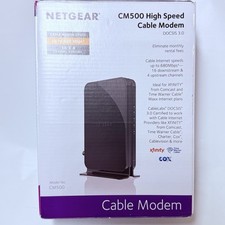 NETGEAR CM500-100NAS DOCSIS 3.0 High Speed Cable Modem New Sealed