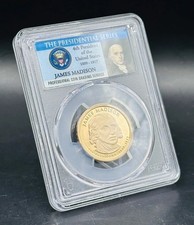 American President coin 2007-S $1 Graded James Madison Proof Coin PCGS PR69DCAM