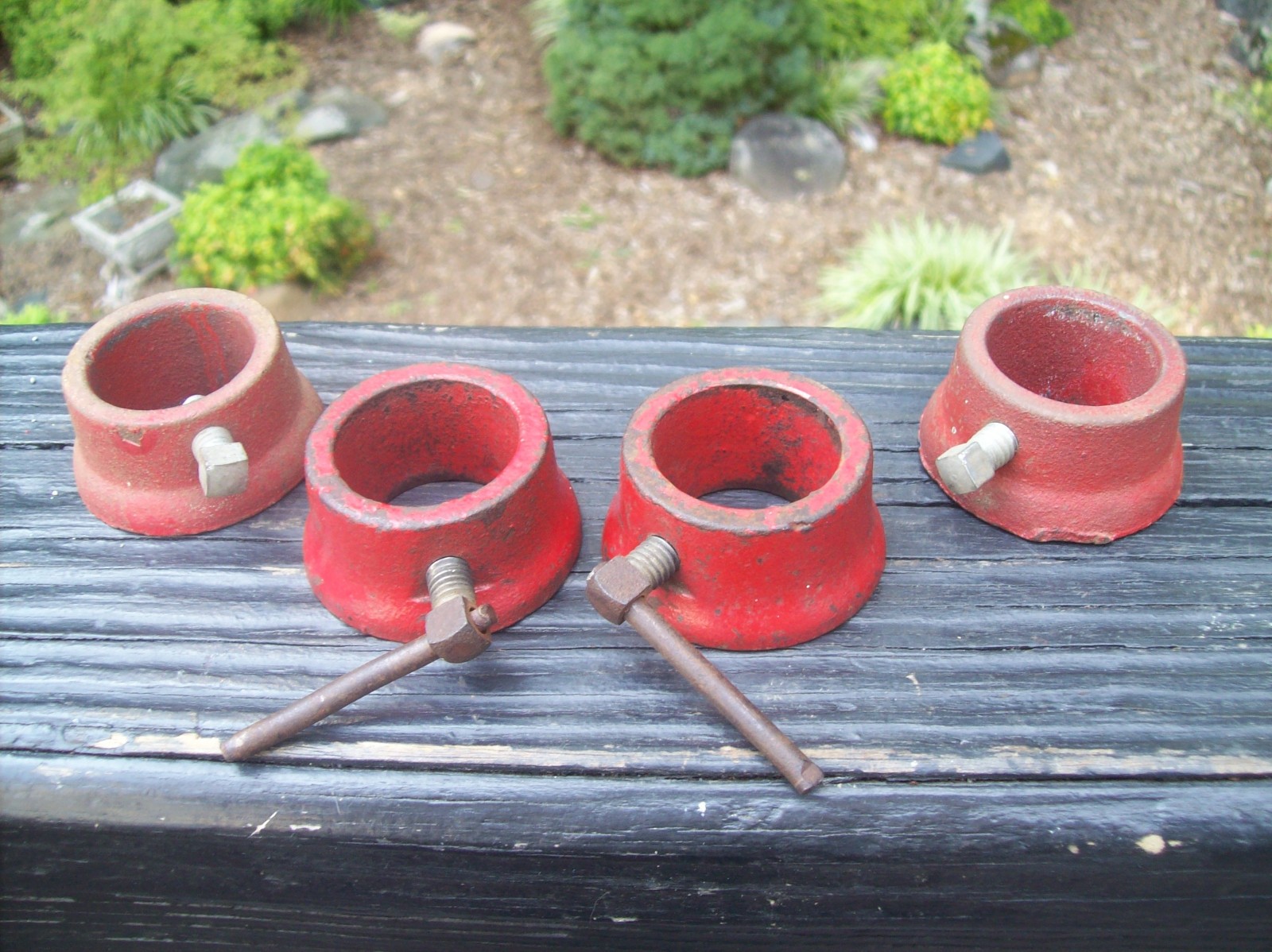 4 BARBELL COLLARS vintage bodybuilding fitness manubri homegym STRONGMAN Weider???