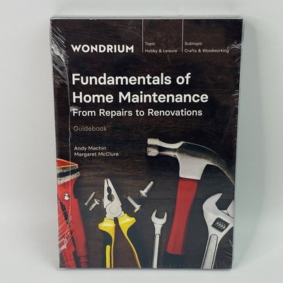 Wondrium: Fundamentals Of Home Maintenance DVD & Guide Book 2022 NEW SEALED!