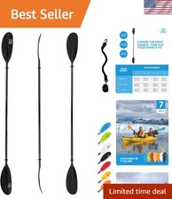 90.5in Aluminum Kayak Paddle: Lightweight, Ergonomic Grip, Ideal for All Levels