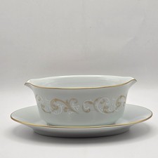 Noritake Duetto 6610 Gravy Boat with Attached Underplate Japan Replacement Piece