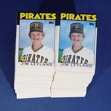 1986 TOPPS TRADED #66T JIM LEYLAND RC LOT OF 300 MINT B375480