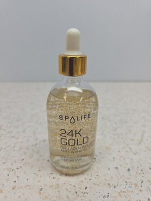 SpaLife 24K Gold Collagen Anti Aging Serum 3.7oz 110ml Facial Skin Care New