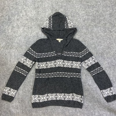 Gander Mountain Women's Sweater Hoodie Soft Nordic Medium Grey