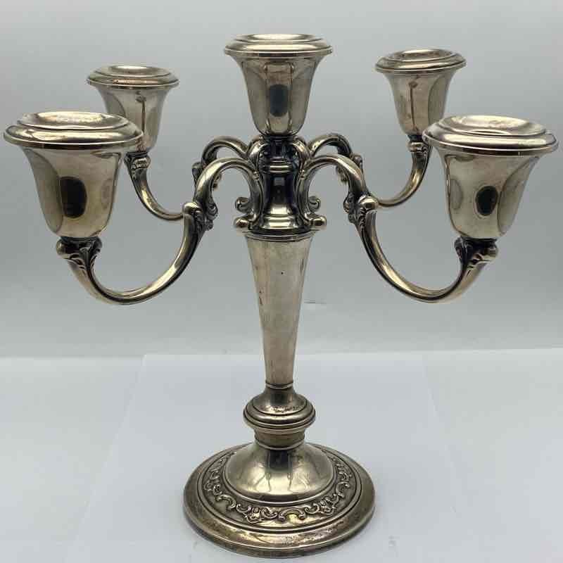 Gorham Sterling Silver 5-Light Candelabra M5 Weighted Vintage 10 Inch