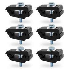 Truck Bed Cover Clamps 6pcs Black Aluminum Tonneau Mounting