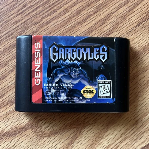 Gargoyles Sega Genesis Authentic Tested Cartridge Genuine OEM Vintage