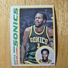 Gus Williams | 1978-79 Topps Basketball #39 Seattle Supersonics