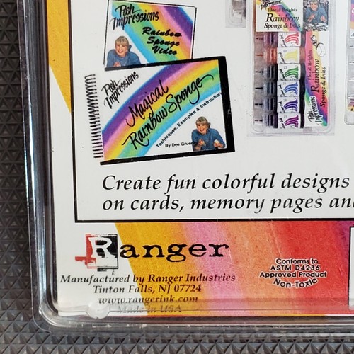 Posh Impressions Inkabilities FRENCH COUNTRY Dee Gruenig Sponge Rainbow 8 Inks - Picture 5 of 6