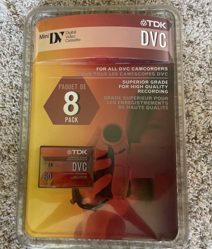 TDK Mini Digital Video Cassette DVC Superior Grade Cassettes (6)