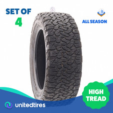 Set Of 4 Used Lt 27555r20 Bfgoodrich All-terrain Ta Ko2 115112s - 1332 Set Of 4 Used Lt 27555r20 Bfgoodrich All-terrain Ta Ko2 115112s - 1332