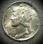 MERCURY SILVER DIME MS/FSB EXAMPLE /REV DIECRACK