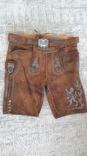 Herren Trachten Leder hose Gürtel Gr 52