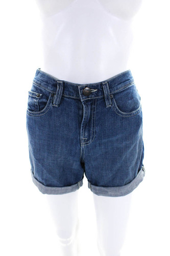 Vince Womens Denim Westside Light Wash Cuffed Shorts Blue Cotton Size 26