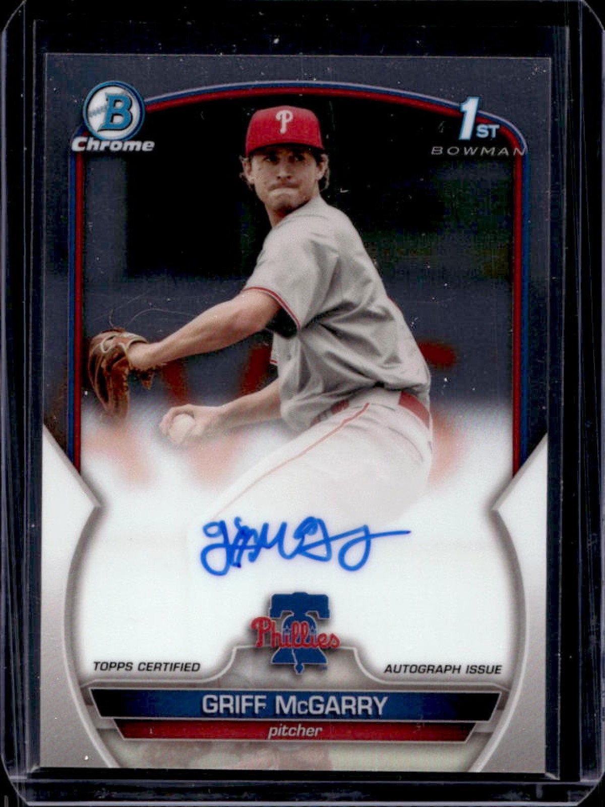 2023 Bowman Chrome Griff McGarry Auto 1st Prospect #CPA-GM Phillies