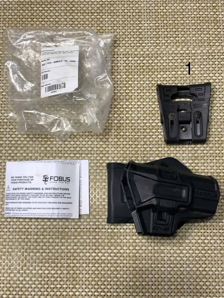 Funda giratoria FAB Defense Glock 9 mm/.40 nivel 1, paleta/cinturón, derecha/: SC-G9SB Foto 3 de 3