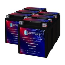 Mighty Max YTX7L-BS 12V 6Ah Replaces Piaggio 50 Primavera, Sprint 14-16 - 6 Pack