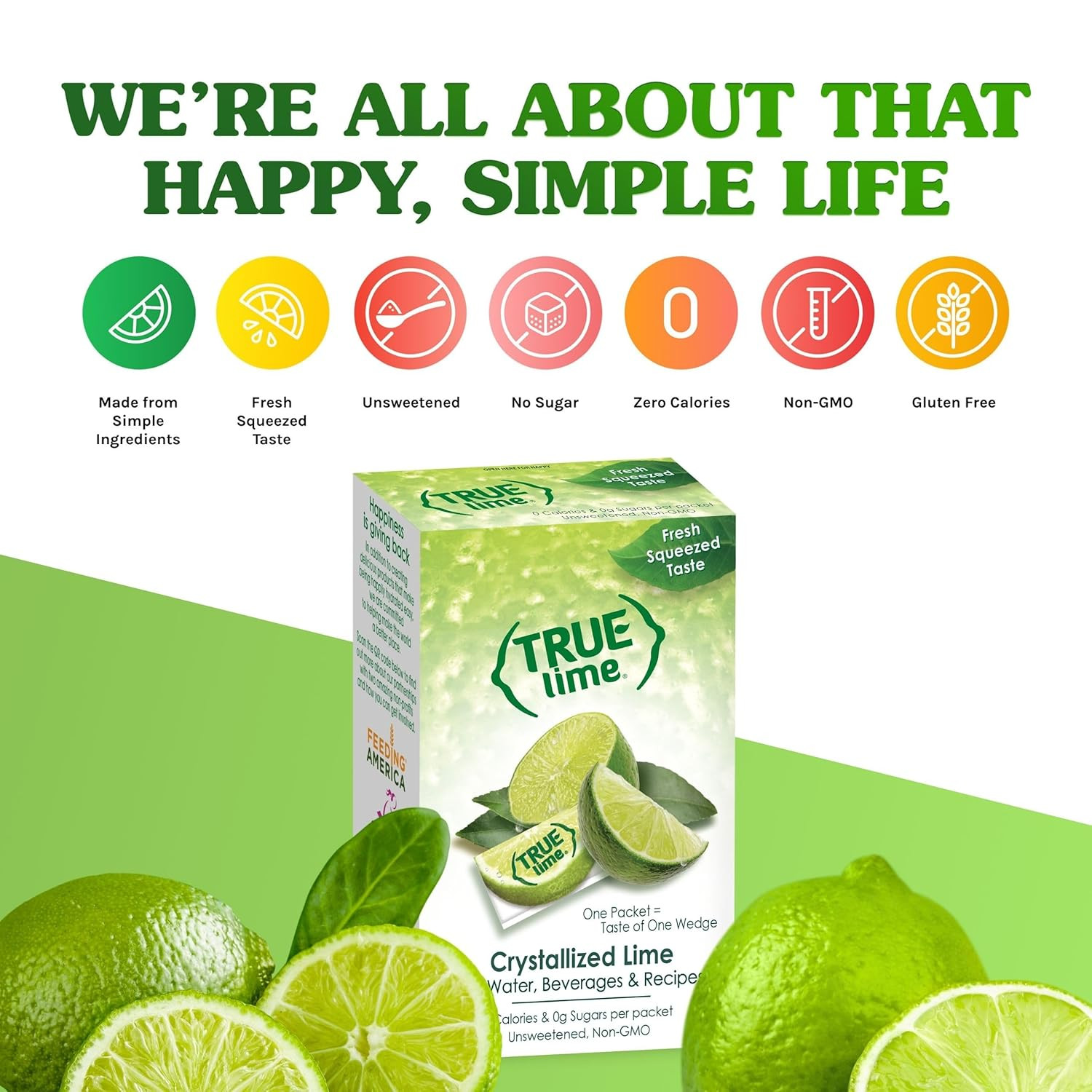 TRUE LIME Water Enhancer Bulk Pack 500 Packets Zero Calorie 