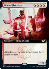 Light Play x 1 Blade Historian - Foil - Extended Art Strixhaven: School of Mages