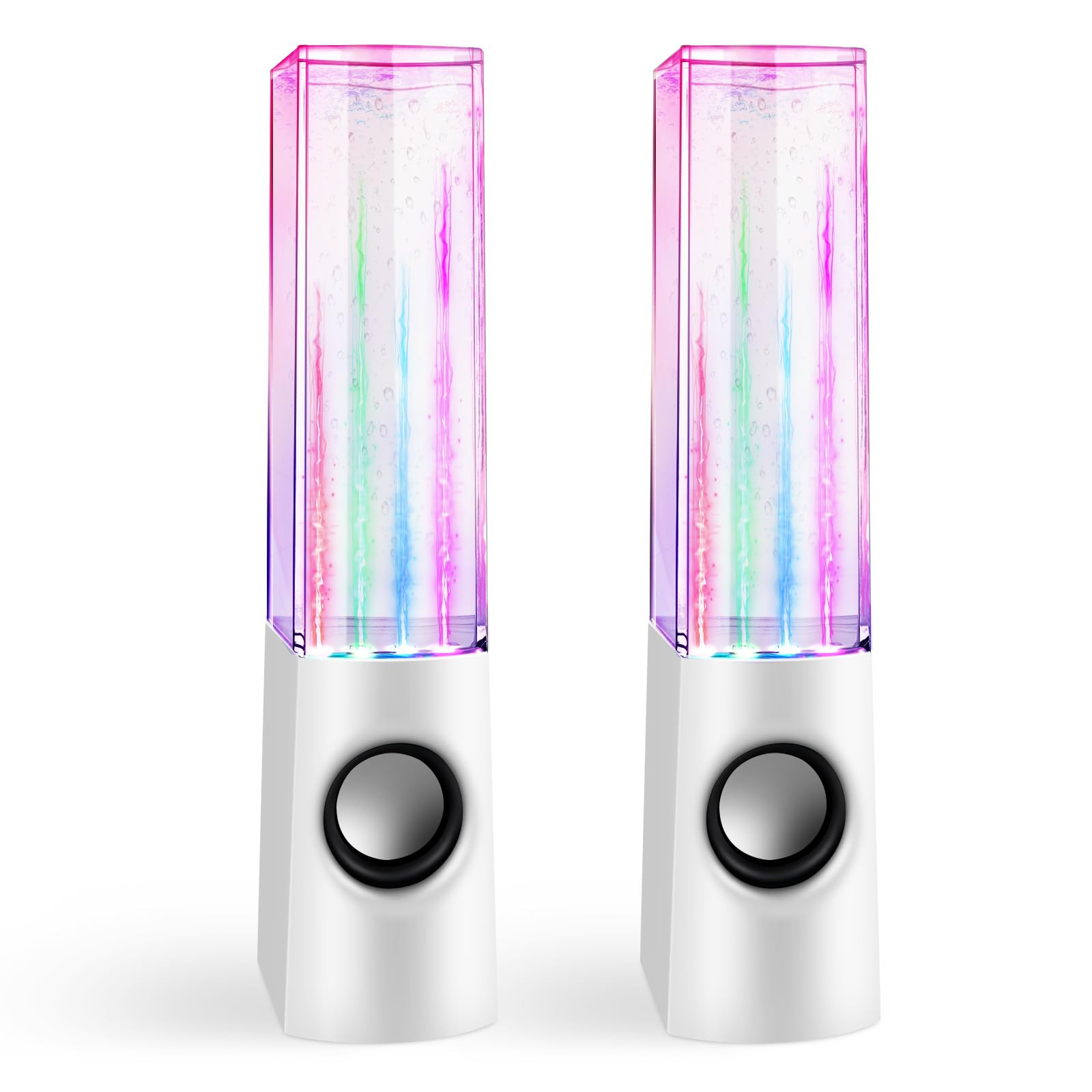 Colorful LED Water Speaker with Dancing Fountain Light Show Sound for PC, MP3...