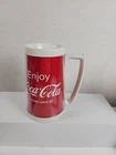 Vintage Eagle Coca Cola Red White Logo Insulated Plastic Mug Made In USA