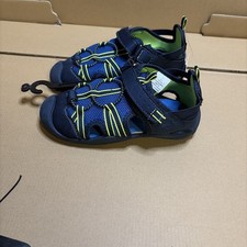 Boys Blue Green Watershoes Slingback Camp Sandals Falls Creek NEW