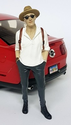 American Diorama 1/18 Scale Partygoer Male Polyresin Figur Modell Display