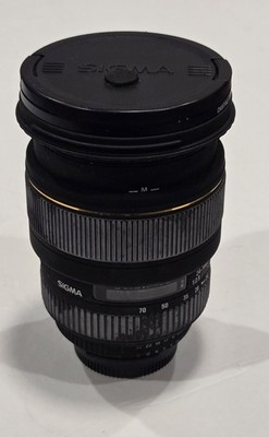 SIGMA 24-70MM F/2.8 EX DG MARCRO ZOOM LENS + LENS CAPS  