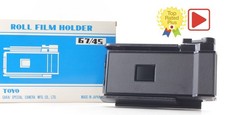  MINT in Box  Toyo 67/45 Roll Film Holder 120 Film Back Large Format 4x5 JAPAN