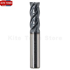 3/8" 4 Flute Variable Helix Carbide End Mill - .020 Corner Radius - AlTiN Coated