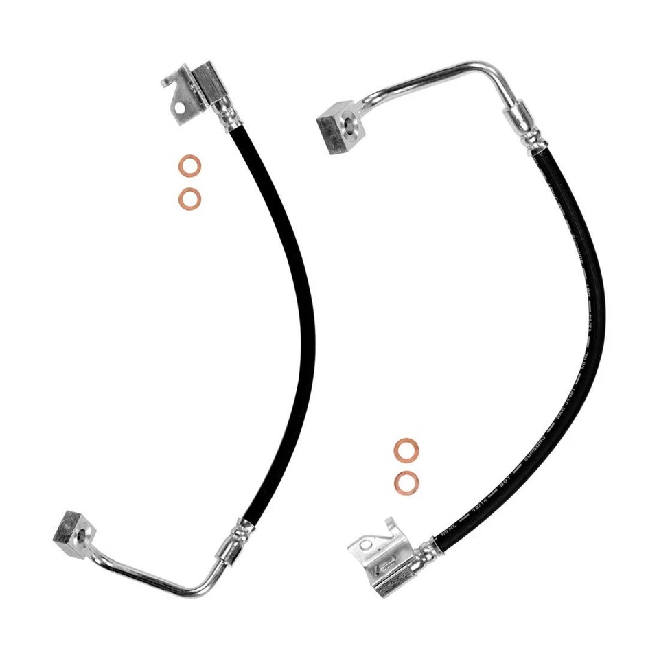 2X Manguera de línea de freno delantero Sunsong para Jeep Commander 2006 2007 2008 2009 2010 Foto 2 de 4