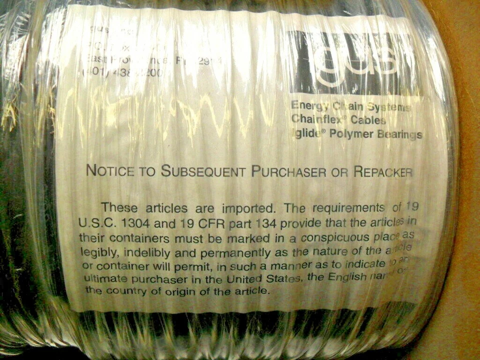 CANTIDAD 180 FT - Igus CF300-60-01 Chainflex calibre 10, 1000 V máx., TPE, 0,28" NUEVO Foto 4 de 4