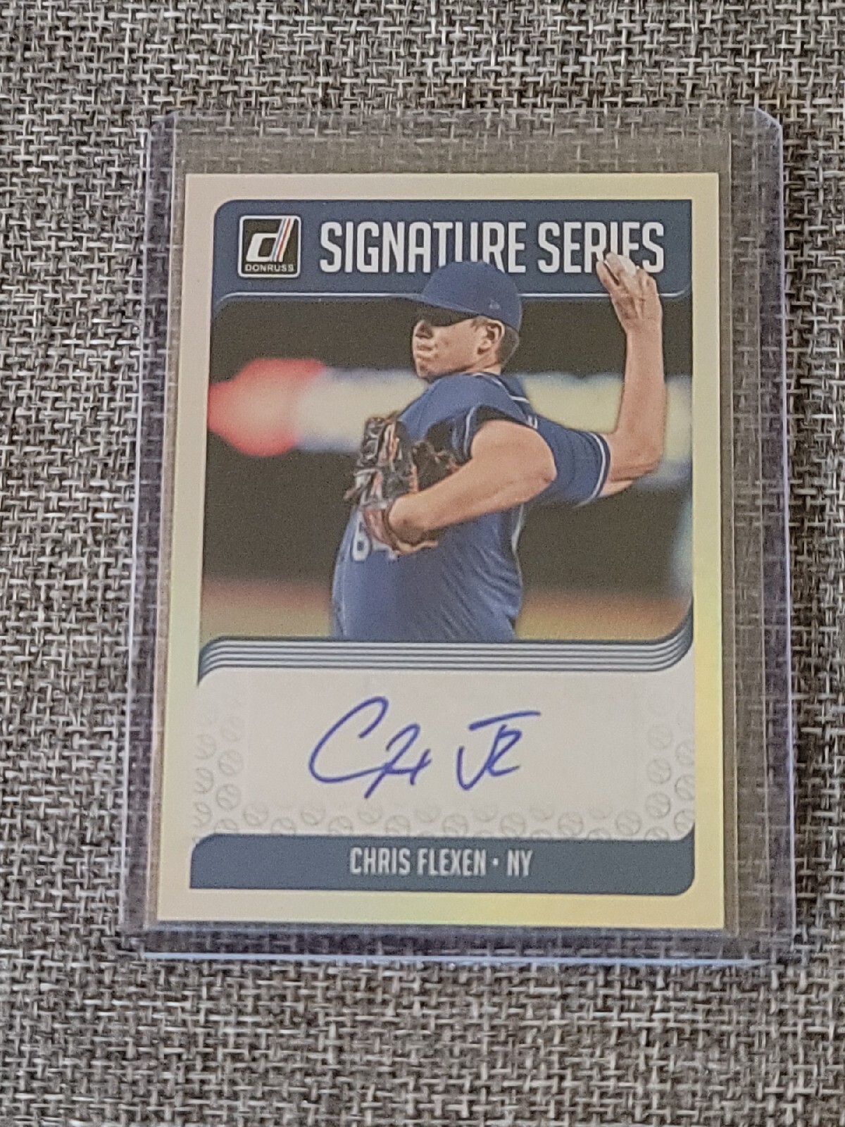 2018 Panini Donruss Baseball Signature Series Chris Flexen Auto SSCF