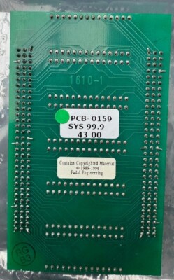 Fadal PCB-0159 Program Module 1610-1 Version 99.9 CNC VMC