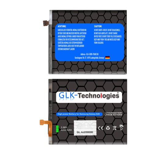 GLK do oryginalnej baterii Samsung EB-BG980ABY Galaxy S20 SM-G980F Bateria NOWA / PRO - Zdjęcie 5 z 6