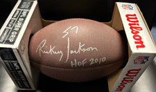 Rickey Jackson Autographed Wilson NFL Football W/ HOF 2010 Saints